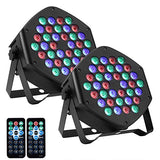 Garvee RGB Stage Lighting 2Pack, 36LED Dj Par Lights, Uplighting for Events, Sound Activated, Remote and DMX Control, for Wedding, Party, Concert, Festival