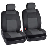 Garvee 9-Piece PU Leather Car Seat Cover Set Universal Fit for 5-Seat Cars Front and Rear Seat Covers Black