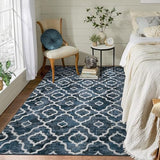 Garvee Living Room Rug 5x7 Boho Rug Modern Rug Washable Area Rugs for Bedroom Moroccan Geometric Office Carpet Distressed Dining Room Area Rugs Low Pile Non Slip Farmhouse Floor Cover Black Trellis Rug - Black