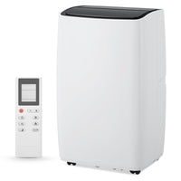 12000 BTU portable AC with remote and washable filter, ideal for 450-550 sq.ft rooms, white