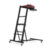 Garvee Heavy-Duty Foldable Automotive Engine Creeper, Adjustable Height 45" to 66", 400 lbs Capacity, 4 Brake Wheels, Storage Tray, and Padded Deck for Auto Repair & Trucks - Black-I Base