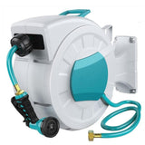Garvee 100FT Retractable Hose Reel, 9 Modes, Wall Mount, Auto Lock