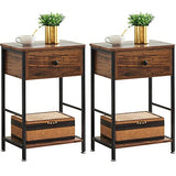Garvee nightstands, Black（2 Pack） - Black