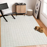 Garvee Washable Rug 4x6 Modern Rug Contemporary Abstract Rug for Living Room Soft Low Pile Floor Cover Artistic Abstract Modern Interior Rug Non-Slip Foldable Thin Rug for Bedroom Nursery Grey - Light Gray