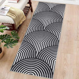 Garvee Runner Rug 2x6 Washable Rug Modern Rug Runner Indoor Hallway Kitchen Runners Soft Entryway Runners Contemporary Non-Slip Long Rug Runner for Living Room Bedroom Accent Rug Black - Black