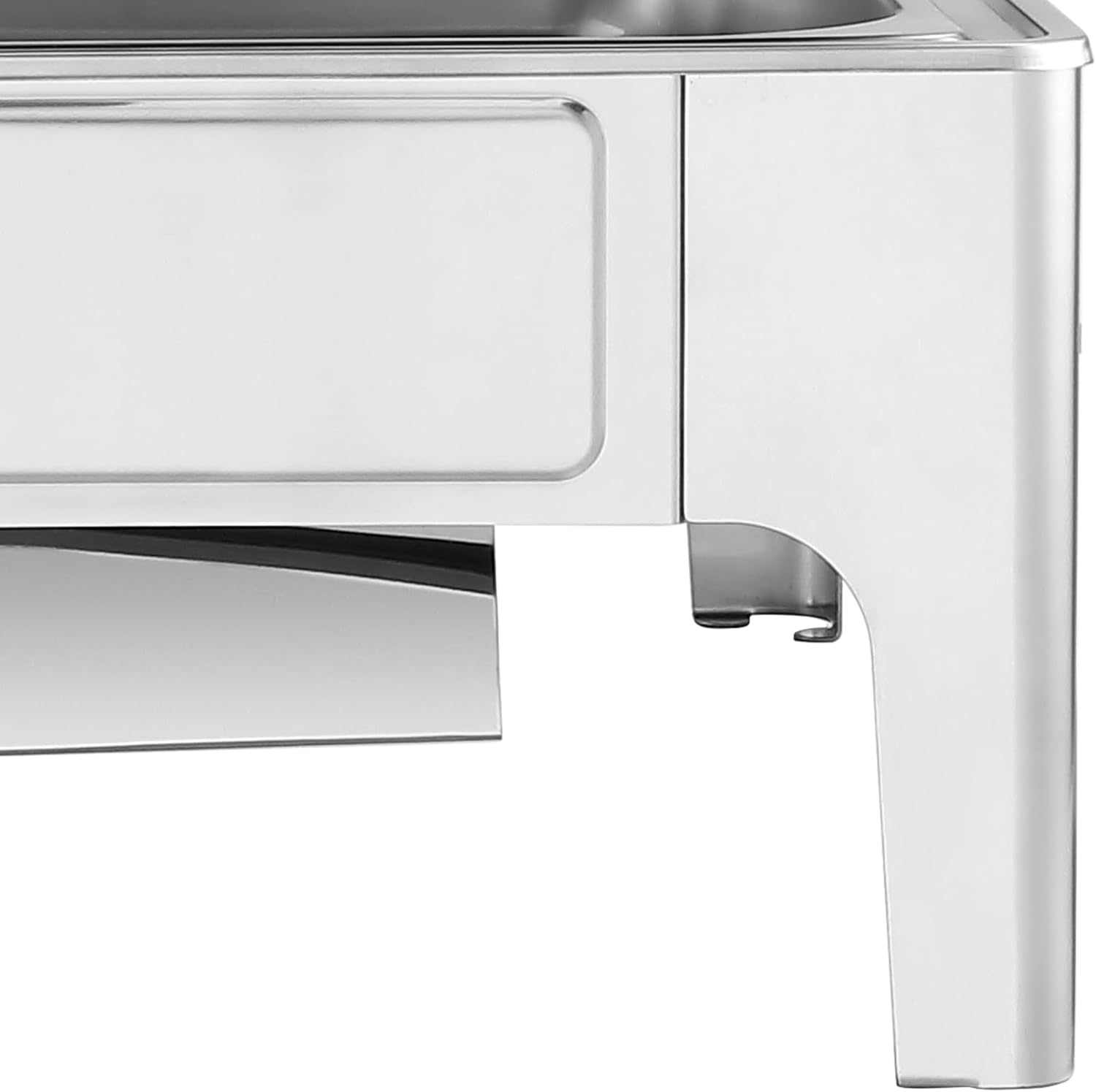 Garvee 9 Quart Roll Top Chafing Dish Buffet Set, Full Pan Chafer, Rectangle Hydraulic Pressure Stainless Steel Set, for Wedding, Parties, Banquet, Catering Event, 1 Pack