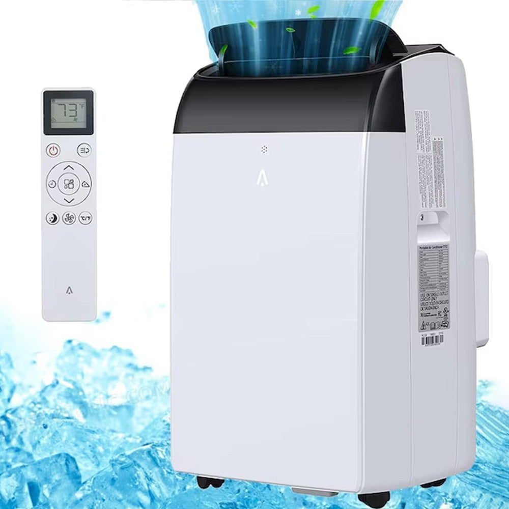 Garvee 14,000 BTU Portable Air Conditioner with Dehumidifier & Fan, Portable AC Units Cools up to 750 Sq. Ft., Remote Control, Auto Swing, Sleep Mode, Black Top