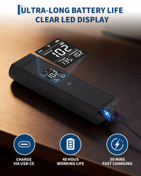 Garvee Dual‑Probe Wireless Meat Thermometer — Bluetooth 5.3 App Control, Dual Stainless‑Steel Probes, LED Display, USB‑C Fast Charge (48‑hr), Magnetic Back