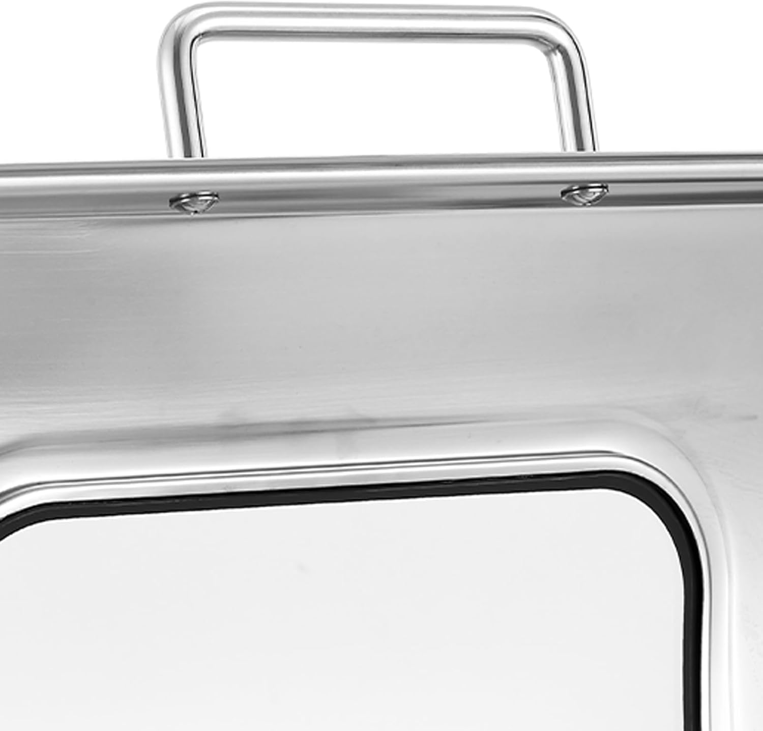 Garvee 9 Quart Roll Top Chafing Dish Buffet Set, Full Pan Chafer, Rectangle Hydraulic Pressure Stainless Steel Set, for Wedding, Parties, Banquet, Catering Event, 1 Pack