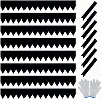 Garvee Metal Garden Edging 40" x 6" (8 Pack) – Bendable Heavy-Duty Galvanized Steel Landscape Border with Hammer-In Stakes, Rustproof for Lawn, Flower Beds & Pathways