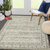 Garvee Washable Area Rug 8x10 Large Rugs for Living Room Soft Vintage Bedroom Rug Ultra-Thin Distressed Oriental Carpet Stain Resistant Rug for Dining Room Guest Room Home Decor,Taupe 8x10 - Camel