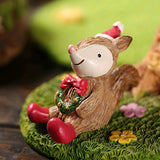 Garvee Looking up at The Starry Sky Mini Animal Ornaments Aquarium Decorative Ornaments Resin - Squirrel 1