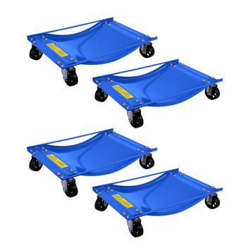 Garvee Car Wheel Dolly Set of 4 with Heavy Duty 3.5 in Steel Wheels, 24x15 in, Capacity 10000 LBS, Vehicle Rollers for Moving Cars, SUVs, ATVs, Black