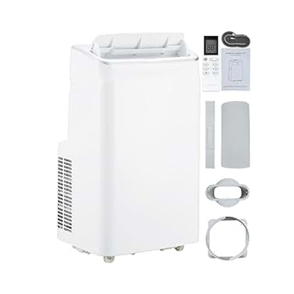 Garvee 12000 BTU Portable Air Conditioner with Remote Control – 3-In-1 Cool, Fan, and Dry Functions, Fast Cooling for Up to 550 Sq. Ft., Low Noise, Sleep Mode, and 24-Hour Timer