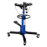 Garvee 1322lbs Transmission Jack Lift with Anti-Slip Rubber Pad, Adjustable Telescoping Hydraulic Transmission Jack, High Lift Single Telescopic Jacks Hoist w/Pedal, 33.8" to 72.8" Lifting Range - Blue