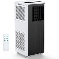 Garvee 8000 BTU Portable Air Conditioner, 3 In 1 AC Unit Built-In Cool, Dehumidifier & Fan for Rooms Up to 350 Sq.Ft, Energy Saving AC with Remote/24H Timer for Dorms/Indoor Rooms - Gray