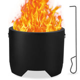 Garvee 24″ Smokeless Fire Pit, Outdoor Wood Burning Portable Firepit, for Backyard, Patio, Garden, Picnic, Camping, Bonfire, Black