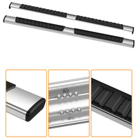 Garvee 6 Inch Running Boards Compatible with 2007-2018 Chevy Silverado/GMC Sierra 1500 Crew Cab,Stainless Steel Running Boards for 2007-2019 Silverado/Sierra 2500HD 3500HD Double Cab Side Step Nerf Bars