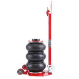 Garvee Air Jack 3 Ton Pneumatic Jack Adjustable Handle 17.7" Red Heavy Duty Car Lift