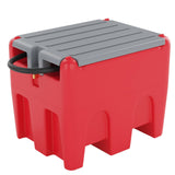 Garvee 48 Gallon Portable Diesel Fuel Tank with 12V Electric Transfer Pump, High Flow Rate 10 GPM, Durable Red Diesel Transfer Tank for Easy Transportation - Red