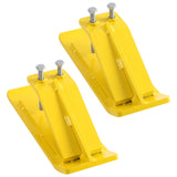 Garvee 2Pcs Yellow Tractor Bucket Ski Edge & Turf Skid Protector - Yellow