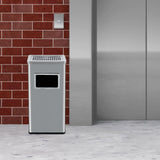 Garvee 7.9 Gallon/30 L Indoor Outdoor Trash Can, Commercial Garbage Can with Removable Inner Bucket, Stainless Steel Ashtray Metal Can, Waste Bin Container with Lid for Outside Patio