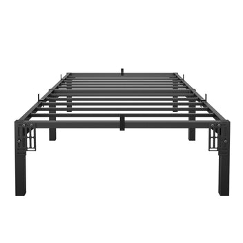 Garvee Twin Bed Frame Metal 8 Inch, Heavy Duty Platform Bed Frame with Reinforced Slats Support, 800 Lbs Load Capacity, Noise Free, No Box Spring Needed and Screws, Tool-Free Assembly