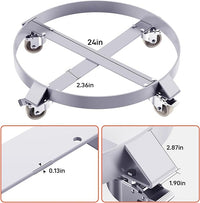 Garvee 55 Gallon Drum Dolly, 1000lbs Capacity w/ 4 Swivel Casters