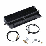 Garvee 22.5″×6″ Drop-In Fire Pit Burner Kit, Rectangular Fire Pit Burner with Spark Ignition Kit for Propane & Natural Gas, Fire Pit Insert with H-Burner for Indoor Outdoor Use, Black