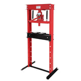 Garvee 20 Ton Hydraulic Press, Benchtop H-Frame Shop Floor Press with Adjustable Table Height & Press Plates, Heavy Duty Hydraulic Garage Workshop Tool, Red - Red+Black