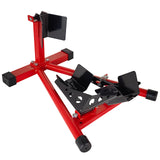 Garvee Motorcycle Wheel Chock, 16"-21" Front Stand with Multiple Adjustment Holes, 1500 lbs Capacity Motorcycle Chock for Garage, Workshop, and Vehicle Transport