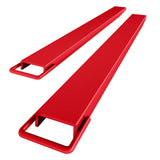 Garvee Pallet Forklift Extensions, 60" Fork Extensions 5.5" Width, Heavy Duty Fork Extensions for Forklifts, 1 Pair Forklift Extensions for Forklift Truck,Red - Red