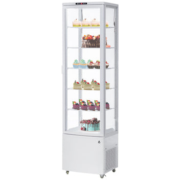 GARVEE commercial display refrigerator 10.52 cu.ft. LED light white for bakery