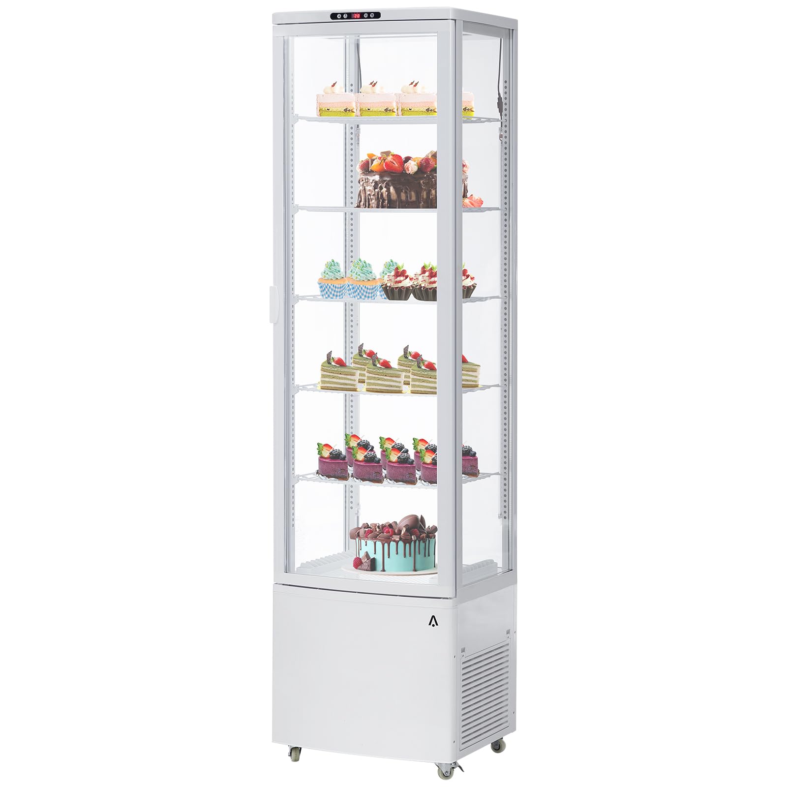 GARVEE commercial display refrigerator 10.52 cu.ft. LED light white for bakery