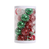 Garvee 25 Pcs Christmas Tree Ornament Balls, 2.4" Clear Shatterproof Christmas Decoration Balls, PET Painted Christmas Ball Set for Holiday Wedding Christmas Tree Decorations, Red, Green - Red Green