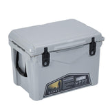 Garvee Camping Cooler: Great for Beach, Camping, Picnic, BBQ, Fishing, 35 Quart Capacity, Portable Insulated with Heavy Duty Handle & 5-Day Ice Retention - Gray