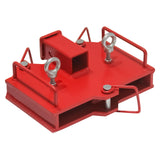 Garvee 2" Trailer Hitch Receiver for Forklift Towing Attachment Heavy Duty Steel Hitch Receiver Fit for Dual Pallet Forks for Moving Trailers and Heavy Loads Red