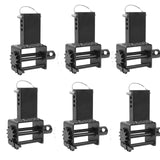 Garvee Trailer Stake Pocket Winch Heavy Duty Flatbed Trailer Tool With Standard Size Winch Bar 6 PCS 2-4 Inch Fit High Strength Steel Rust Resistant - Black