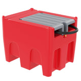 Garvee 116 Gallon Portable Fuel Tank, Gasoline Transfer Tank with 12V Electric Pump, 10 GPM Flow Rate, 13.1ft Hose, Auto Fueling Nozzle, Durable Design for Easy Transportation (Red) - Red