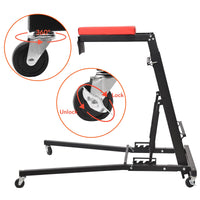 Garvee Heavy-Duty Topside Creeper | 400 LBS Capacity & Adjustable Height (47.7"-65.2"), Padded Deck with 4 Swivel Casters for Auto Repair and Maintenance , Black