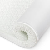 Garvee Mattress Topper Queen, Medium Firm Memory Foam Mattress Topper with Bamboo Cover, 4-Inch Dual Layer Bed Topper - White - 4Q