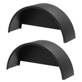 Garvee 2-Pack Trailer Fenders - Single Axle Compatible with 14-16 Inch Wheels, Durable Steel Construction, 32"x9"x15" for Utility and Landscape Trailers, Black