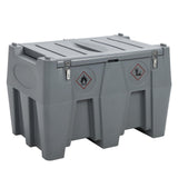 Garvee 128 Gallon Portable Fuel Tank with Pump - 10GPM High-Flow 12V DC Self-Priming Fuel Transfer Pump, 13.1ft Hose, and Auto Fueling Nozzle for Gasoline & Diesel, Grey - Gray