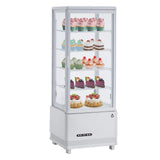 Garvee Commercial Refrigerator - 3.46 cu.ft. 98L, Upright Beverage Cooler, Countertop Design with LED Light, Ideal for Home, Store, Gym, Office, and Cafe Restaurant - White