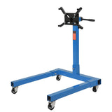 Garvee Engine Stand 1300 LBS Rotating Motor Stand with 360° Rotating Head, Adjustable Arms, Casters for Vehicle Maintenance, Auto Repair, Steel, Black - Blue