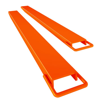 Garvee 5.5" Width Pallet Fork Extension, 4600 LBS Max Heavy Duty Steel Pallet Extensions for Forklift Truck - Orange / 72x5.5 inch