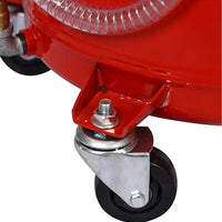 Garvee 8 Gallon Portable Waste Oil Drainer, Adjustable Pneumatic Fluid Drain Tank with Wheels & Funnel for Car and Truck Oil Changes
