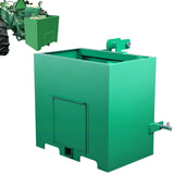 Garvee 3 Point Ballast Box with 2" Hitch Receiver, Category 1 Ballast Box 3 Point Fits Cat 1, 800 Lbs Tractor Ballast Box, 3 Point Quick Hitch Loader Attachment Green - Green