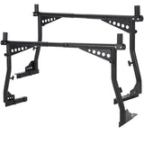 Garvee 48-72 Inch Extendable Truck Ladder Rack Adjustable Steel Bed Rack Heavy Duty No-Drill Utility System for Pickup Trucks Black - Black