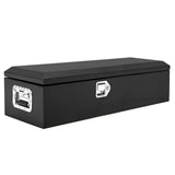Garvee 39 Inch Steel Truck Bed Tool Box - Diamond Plate Design with Side Handles and Locking Keys, Compact and Durable Storage for Pickup Trucks, RVs, and Trailers, Black - Black